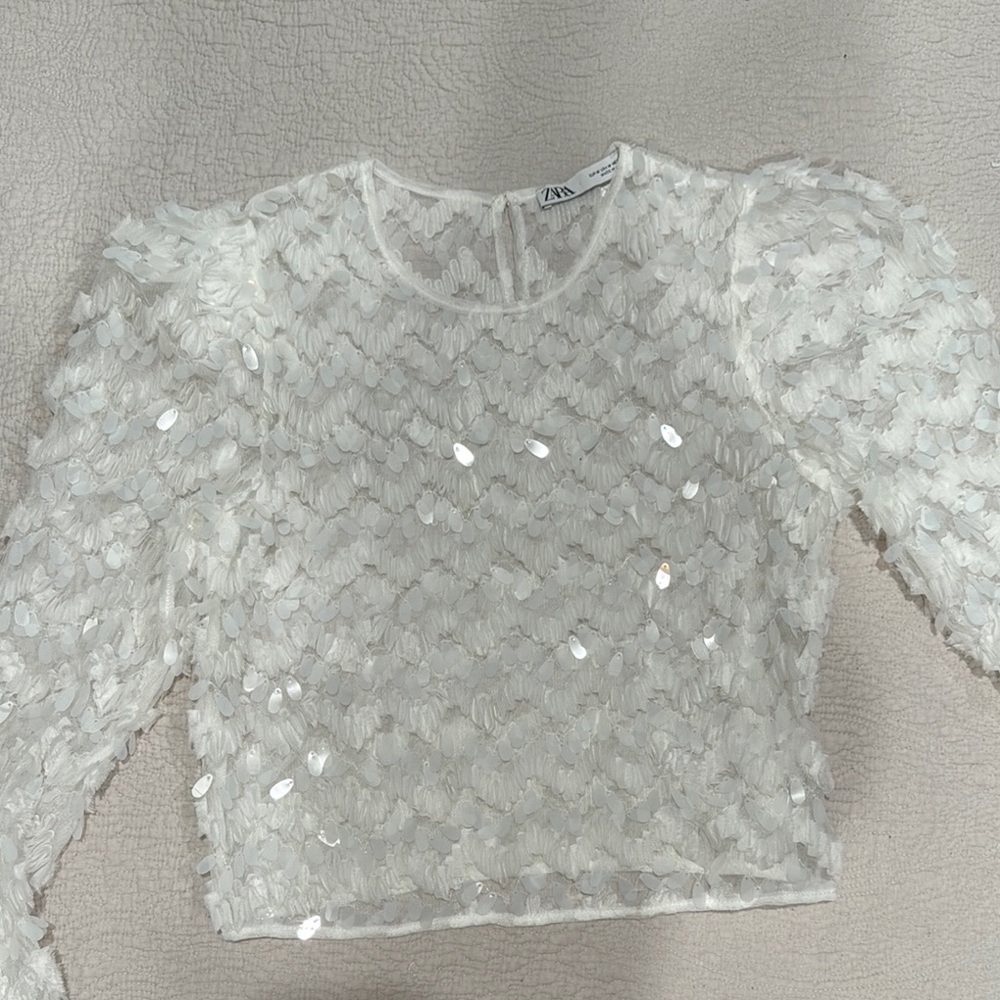 ZARA Elegant White Womens Top